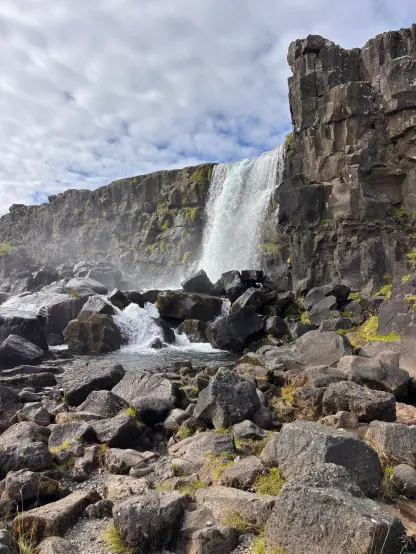 Cool waterfall on Iceland