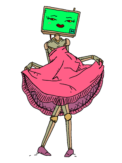 matabot in a rouge dress